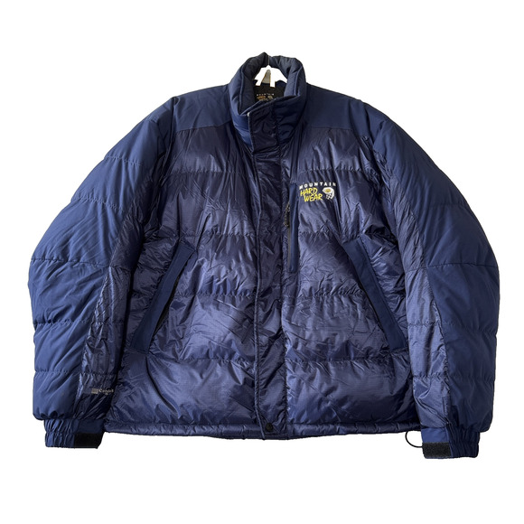 Mountain Hardwear Conduit SL Down Puffer Hooded Men's Jacket Blue L Winter - Picture 1 of 16